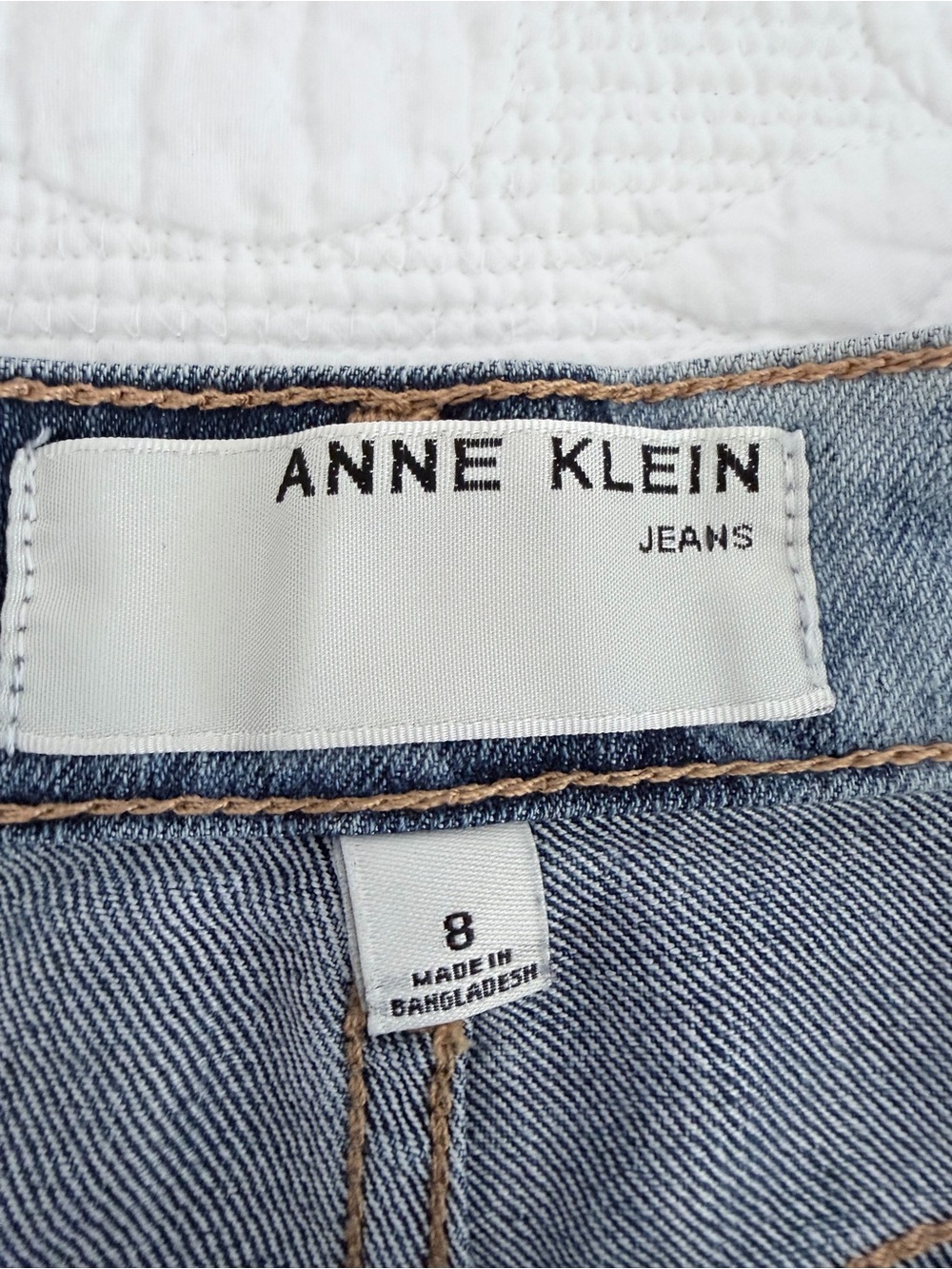 Anne Klein Black Floral Denim Mini Skirt - Picture 2 of 3